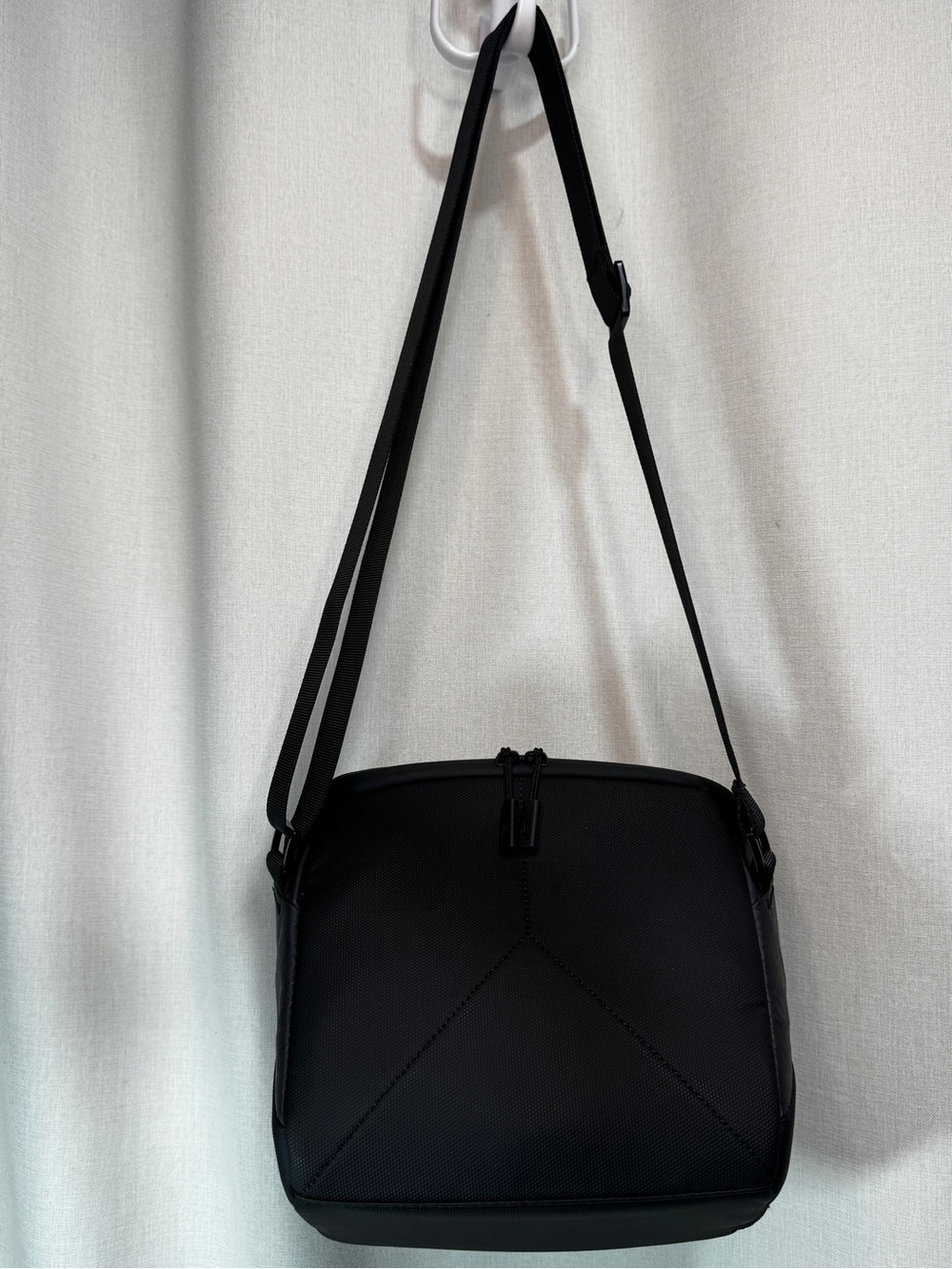 Black DJI Mini 2 Carrying Case Bag Vinyl Zipper Crossbody Strap